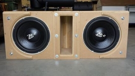 subwoofer kist op maat (dual subwoofers)