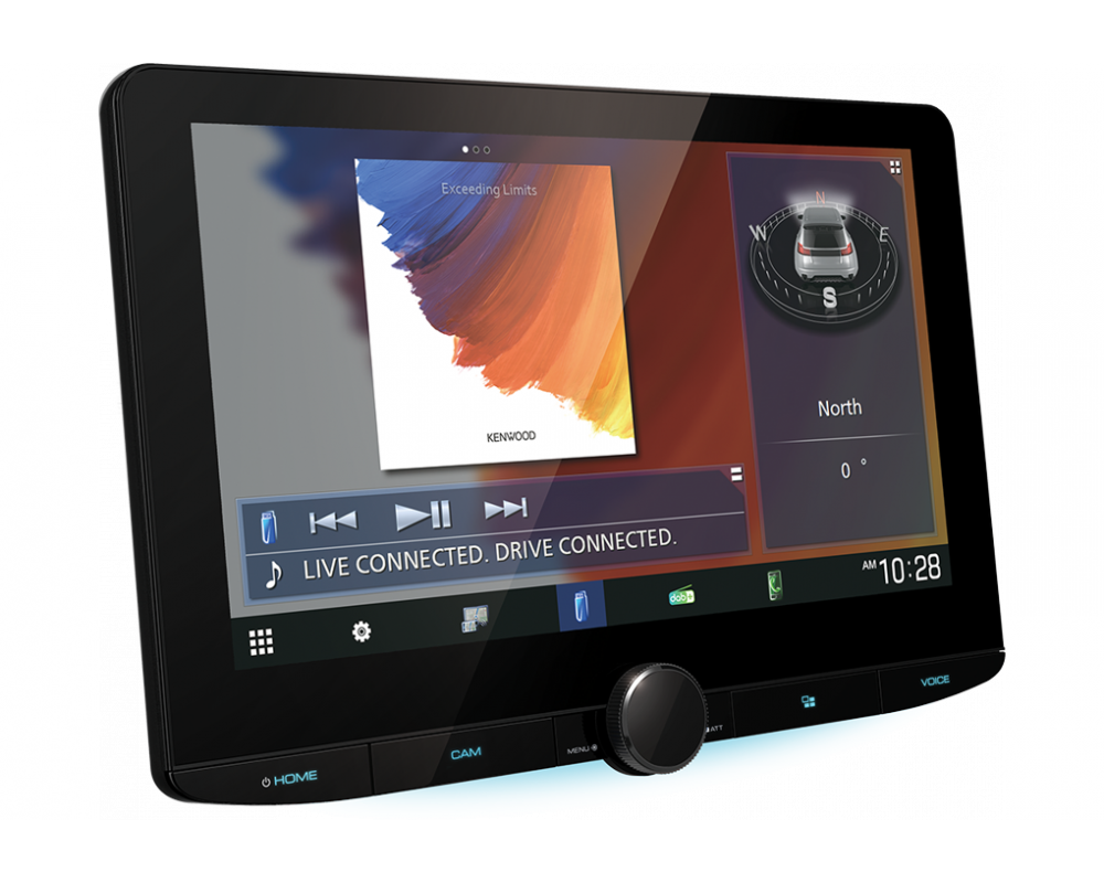Kenwood DMX5623DABS - 10" HD Zwevend scherm - Draadloze carplay + Android Auto
