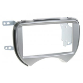 2-DIN PANEEL NISSAN MICRA 2010-2013 KLEUR: ZWART/ZILVER