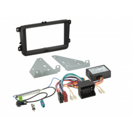 2-DIN KIT SEAT - SKODA - VOLKSWAGEN - KLEUR: ZWART