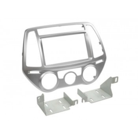 2-DIN PANEEL HYUNDAI I20 2012-2014 KLEUR: ZILVER