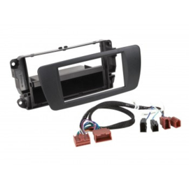 2-DIN PANEEL MET OPBERGVAK SEAT IBIZA 6J FACELIFT 2012-2016 NIT ZWART