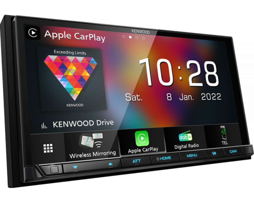 Kenwood DMX 8021DABS- 2DIN 7,0" Inch Multimedia radio Wireles Carplay/Android Auto