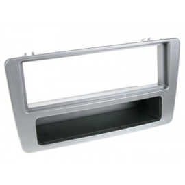 1-DIN PANEEL MET AFLEGBAKJE. HONDA CIVIC 2001-2003 KLEUR: ZILVER