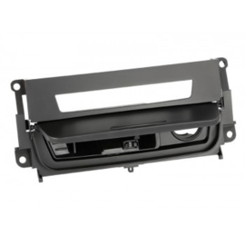 1-DIN PANEEL BMW 3-SERIE LIMOUSINE (E90), TOURING (E91), COUPE (E92), CABRIO (E93) KLEUR: ZWART/ZILVER