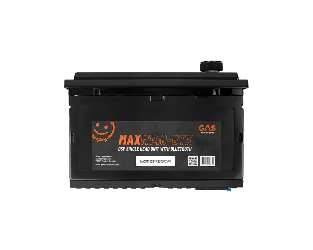 GAS MAX 1DIN BT, AUX, USB, APP, DSP, RDS
