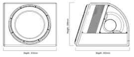 EDB12A-E0 | EDGE DB Series 12 inch 900 watts Active Bass Enclosure