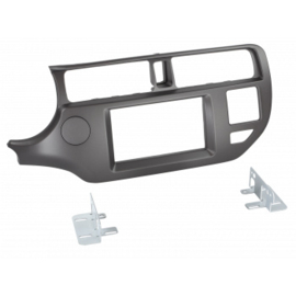 2-DIN PANEEL KIA RIO 2011-2015 KLEUR: ZWART/ANTRACIET