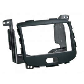 2-DIN PANEEL HYUNDAI I10 2008-2013 - KLEUR: RUBBERTOUCH ZWART