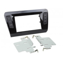 2-DIN PANEEL SKODA OCTAVIA 2013-2019 KLEUR: PIANO ZWART