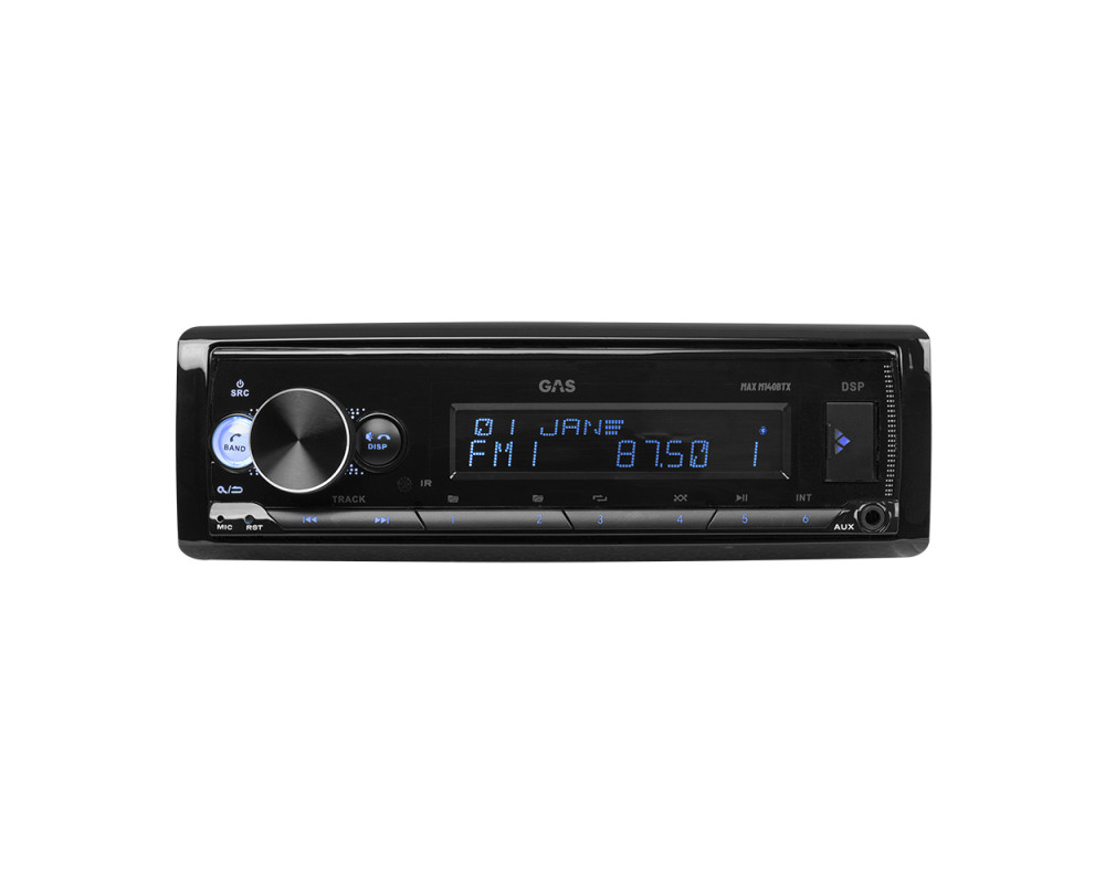 GAS MAX 1DIN BT, AUX, USB, APP, DSP, RDS