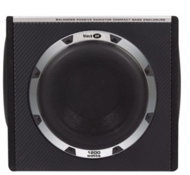 BLACKAIRB8-V6: Black Air Compact Triple 8 Inch Passive Radiator Subwoofer Enclosure