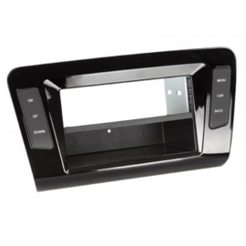 2-DIN PANEEL MET POCKET SKODA OCTAVIA 2013-2018 KLEUR: PIANO ZWART