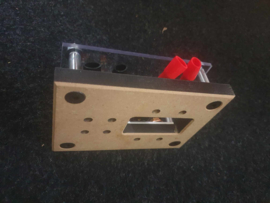 zekering houders met aluminium strip (+plus en -min spots)