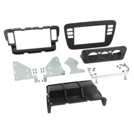 2-DIN PANEEL VOLKSWAGEN UP! / SEAT MII / SKODA CITIGO 2011-2016 KLEUR: PIANO ZWART/ZWART