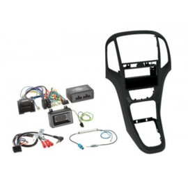 2-DIN KIT MET POCKET + RADIO ADAPTER KIT OPEL ASTRA 2009-2020 KLEUR: TITANIUM GRIJS/PEARL ZWART/PLATINA GRIJS