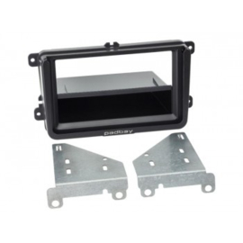 2-DIN PANEEL PADBAY INCL. IPAD MINI BRACKET SEAT - SKODA - VOLKSWAGEN KLEUR: ZWART (UITLOPEND)