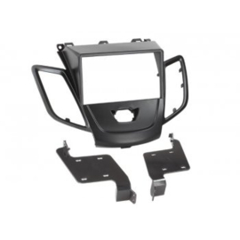 2-DIN PANEEL FORD FIESTA ZONDER MULTIFUNCTIONEEL DISPLAY 2008-2013 KLEUR: ZILVER/ZWART