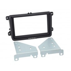 2-DIN PANEEL PADBAY RUBBER TOUCH INCL. IPAD MINI BRACKET SEAT - SKODA - VOLKSWAGEN KLEUR: ZWART