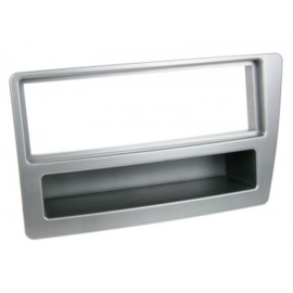 1-DIN PANEEL MET AFLEGBAKJE. HONDA CIVIC 2004-2006 KLEUR: ZILVER