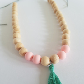 Ketting | Lichtroze-mintgroen