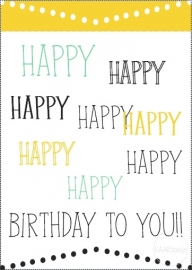 Kaart | Happy birthday to you | Sale-variant