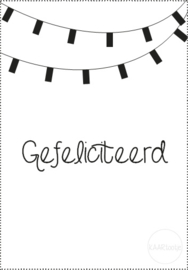 Cadeaukaartje | Gefeliciteerd