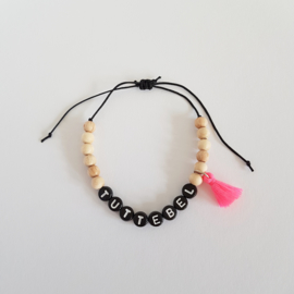 Armbandje | Tuttebel | Zwart-roze