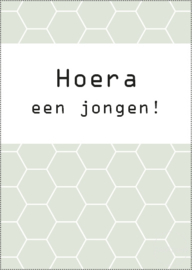 Kaart | Hoera een jongen | Sale-variant