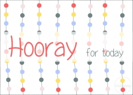 Kaart | Hooray for today | Sale-variant