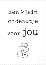 Cadeaukaartje | Een klein cadeautje voor jou