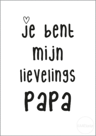 Kaart | Je bent mijn lievelingspapa