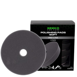 Gecko Polijstpads 125mm – Soft 5 stuks