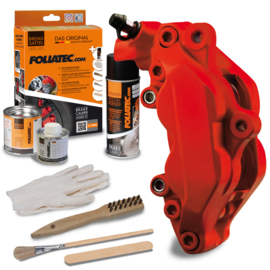 Foliatec Remklauwlak set -  Racing rosso mat