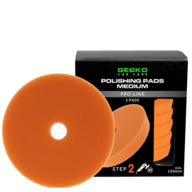 Gecko Polijstpads 125mm – Medium 5 stuks