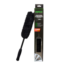 Microfiber wheel brush