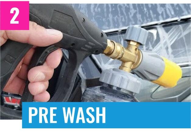 Pre wash stappenplan