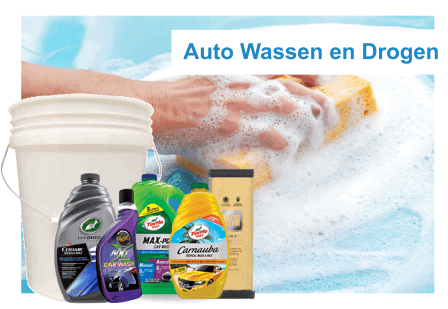 auto wassen en drogen