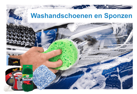 washandschoenen en sponzen
