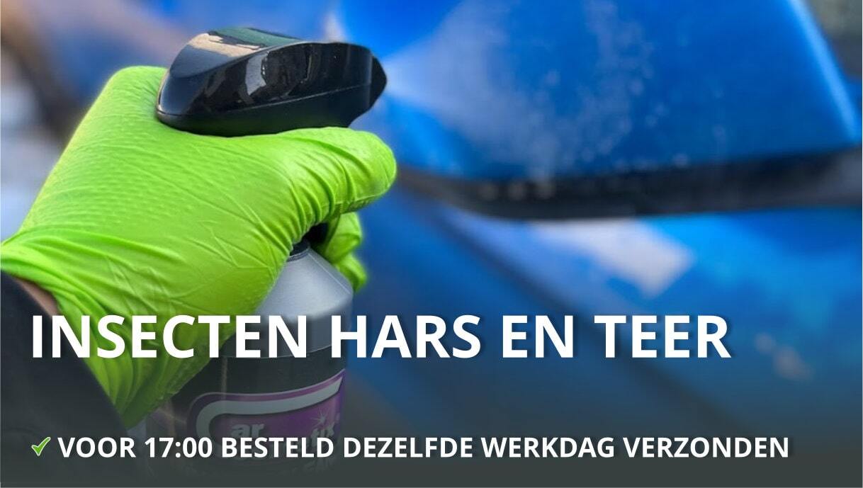insecten hars en teer verwijderen