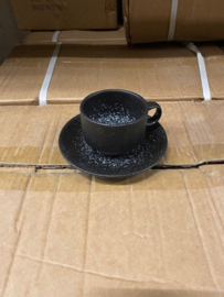 Koffiekop en schotel per 4 stuks