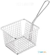 Mini frietmand voor op bord