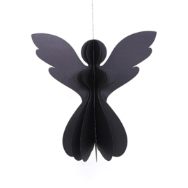 Engel papier |  zwart 12,5 cm