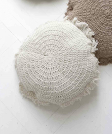 GOROUND INTERIOR | vloerkussen CROCHET off white