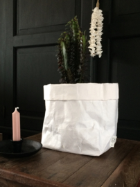 ESSENT'IAL | wasbare paperbag M WIT