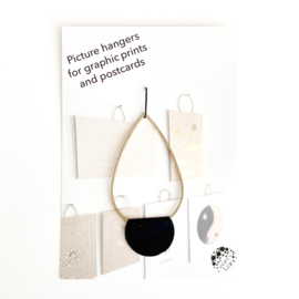 kaart en print hanger | Goud druppel groot