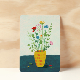 Set 8 ansichtkaarten | Met bloemen en planten