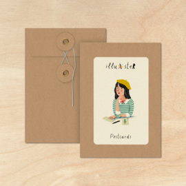 Cadeau-envelop voor ansichtkaarten (leeg)