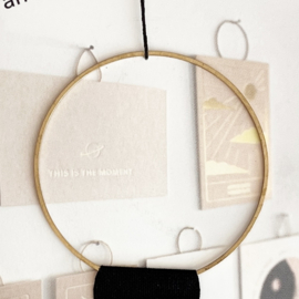 kaart en print hanger  |  Goud cirkel groot