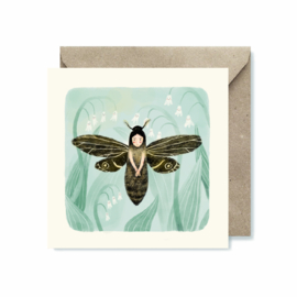 Dubbele kaart | Moth fairy